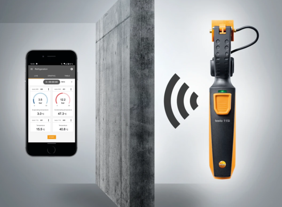 TESTO Clamp Thermometer Operated Via Smartphone | 115i