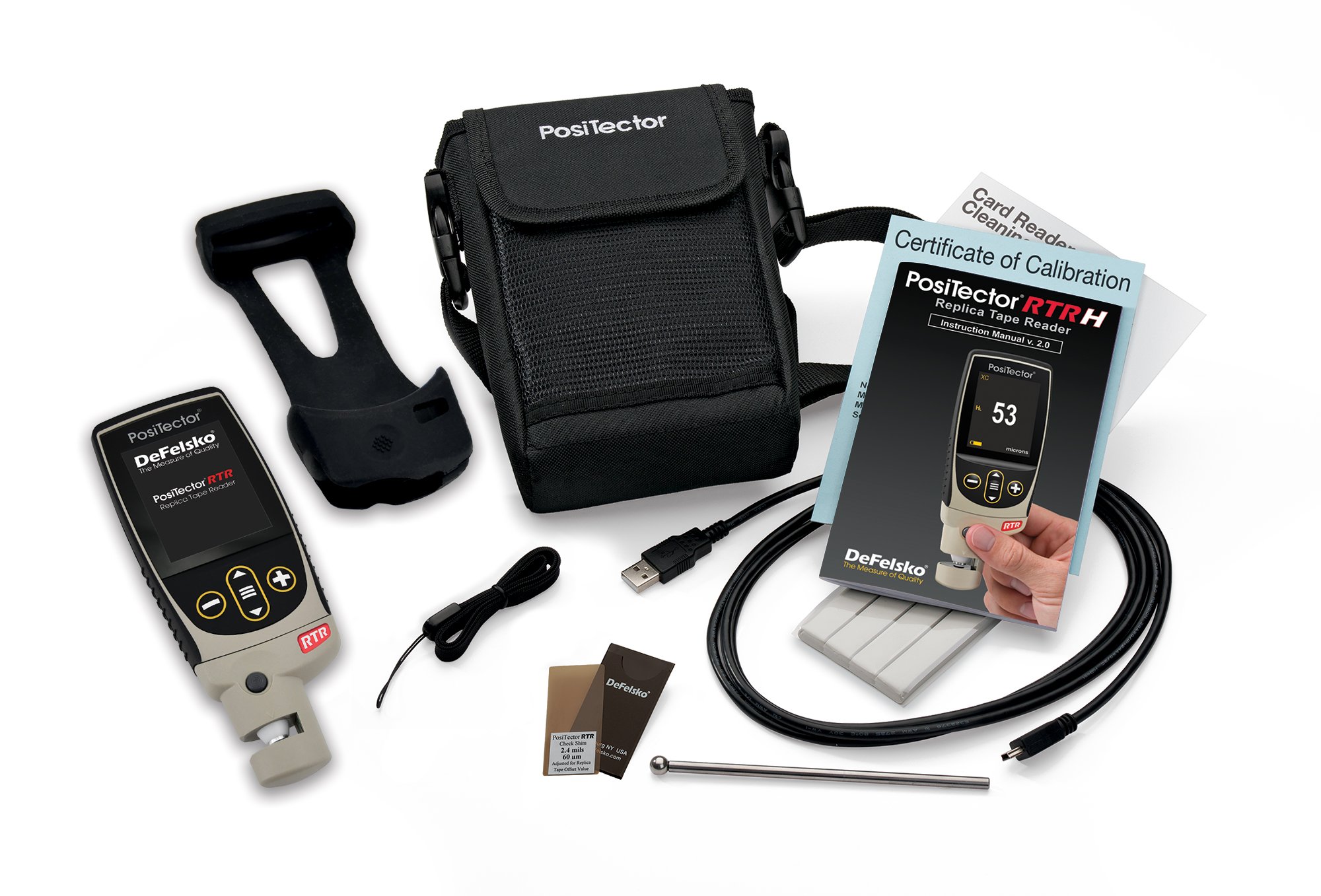 DeFelsko Electronic Surface Profile Gage for Blasted Steel and Textured Coatings | Positest RTR H