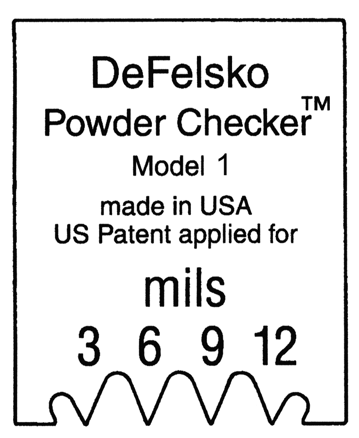 DeFelsko Check Powder Thickness Before Curing to Ensure Correct Cured ...