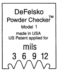 DeFelsko Check Powder Thickness Before Curing to Ensure Correct Cured Film Thickness | Powder Comb