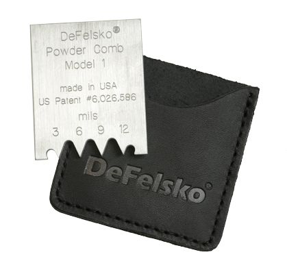 DeFelsko Check Powder Thickness Before Curing to Ensure Correct Cured Film Thickness | Powder Comb