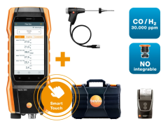 TESTO 300 NEXT LEVEL Longlife Kit 2 With Printer - Flue Gas Analyzer (O2, CO H2-compensated up to 30,000 ppm, NO - can be retrofitted) | TESTO 300