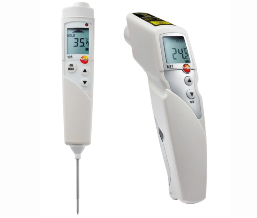 TESTO Set With Testo 831 and Testo 106: Infrared Thermometer, Belt...