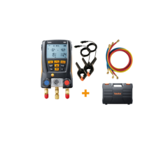 TESTO Digital Manifold Kit - With Bluetooth® and Set of 3 Filling Tubes | 550