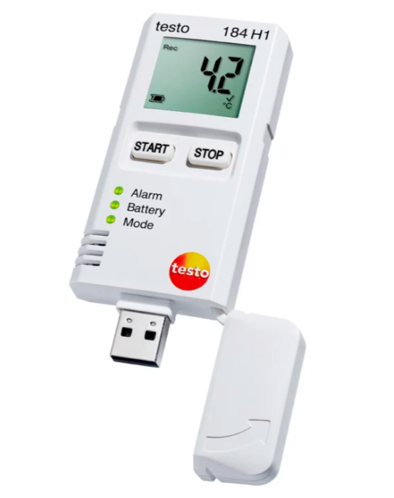TESTO Air Humidity and Temperature Data Logger for Transport Monitoring | 184 H1
