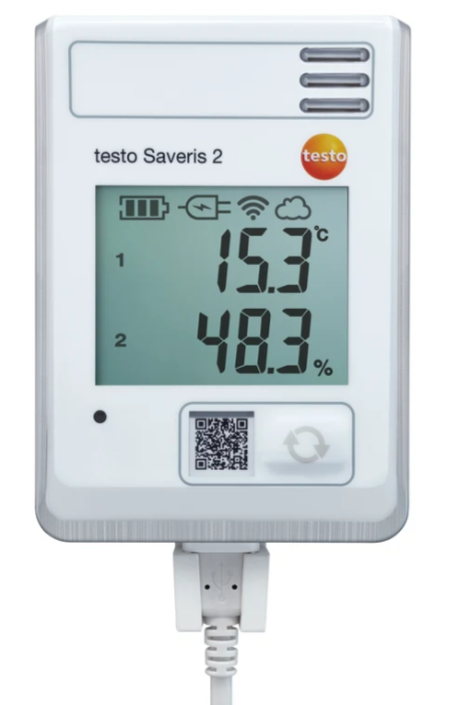 TESTO Saveris 2-H1 - WiFi Data Logger With Display and Integrated Temperature and Humidity Probe