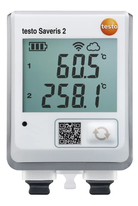 TESTO Saveris 2-T3 - WiFi Data Logger With Display and 2 Connections For TC Temperature Probes