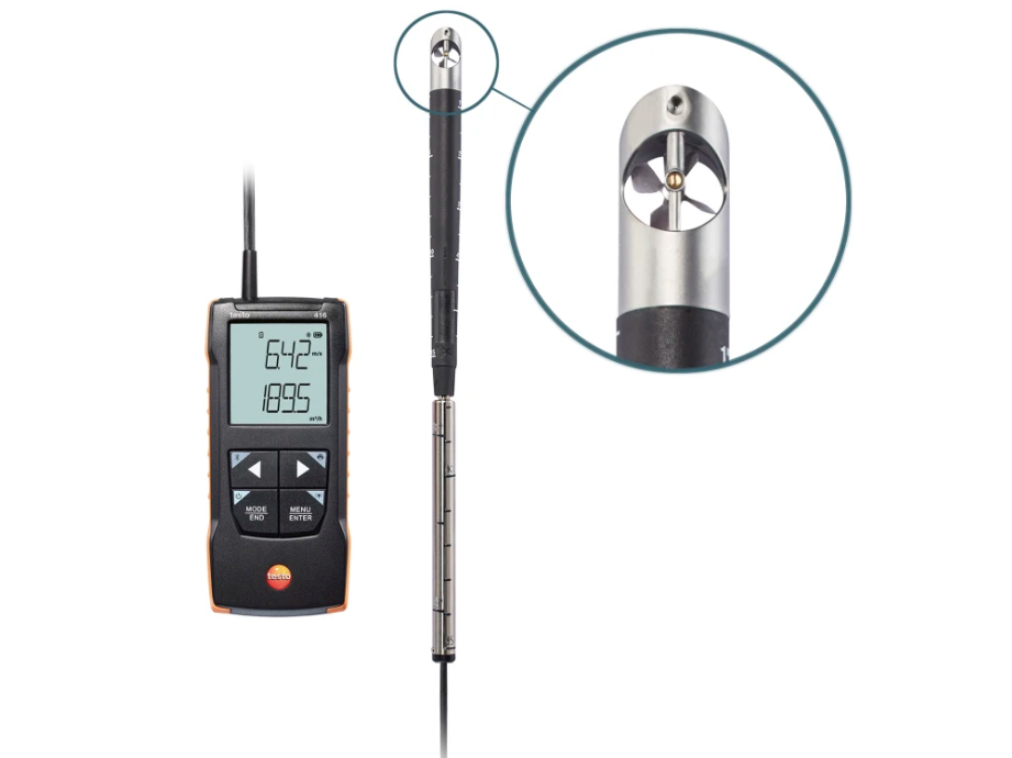 TESTO Digital 16 mm Vane Anemometer with App Connection | 416