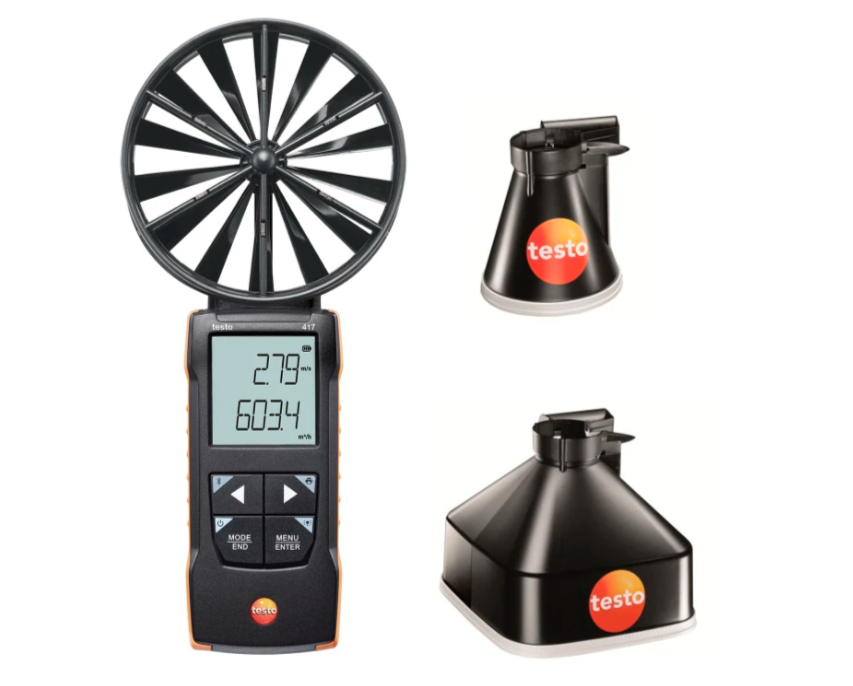 TESTO Vane Anemometer with Smartphone Operation | 417 Kit 1