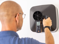 TESTO Vane Anemometer with Measuring Funnels and Flow Straightener | 417 Kit 2