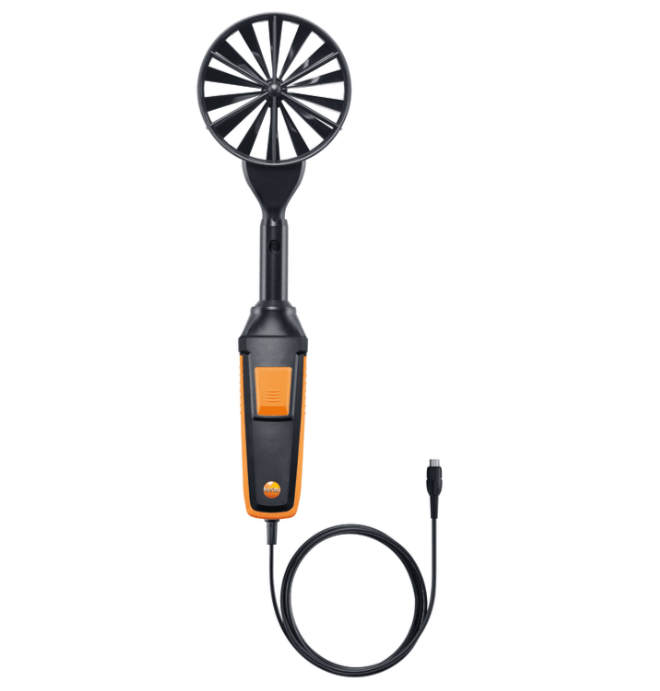 TESTO Vane Probe (Ø 100 mm, digital) - Including Temperature Sensor, Wired