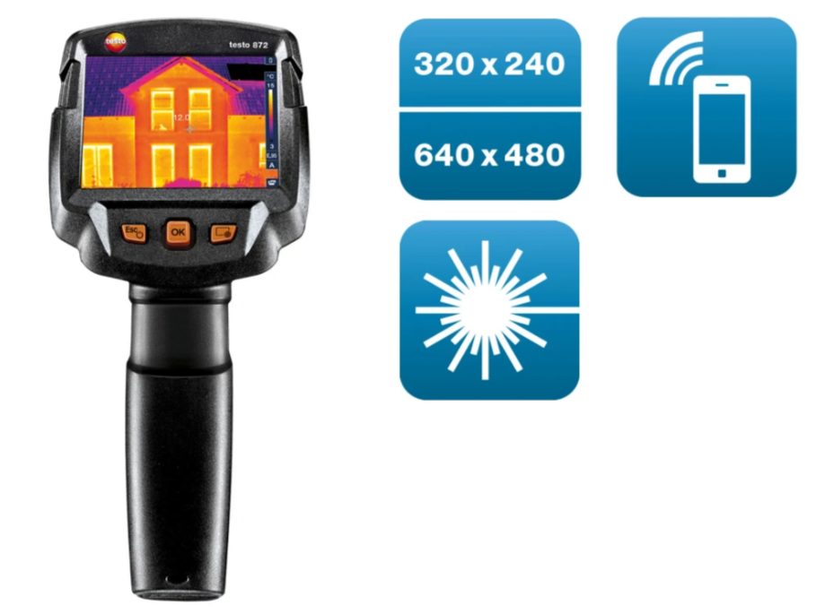TESTO Thermal Imager (320 x 240 pixels, App, laser) | 872